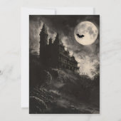 Griezelig Huis Halloween Feest Kaart (Achterkant)