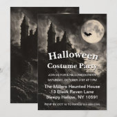 Griezelig Huis Halloween Feest Kaart (Voorkant / Achterkant)
