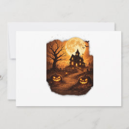 Griezelig Huis Halloween Kaart