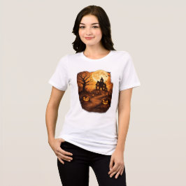 Griezelig Huis Halloween Tri-Blend Shirt