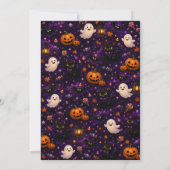 Griezelig Huis Halloween Verjaardag Kaart (Achterkant)