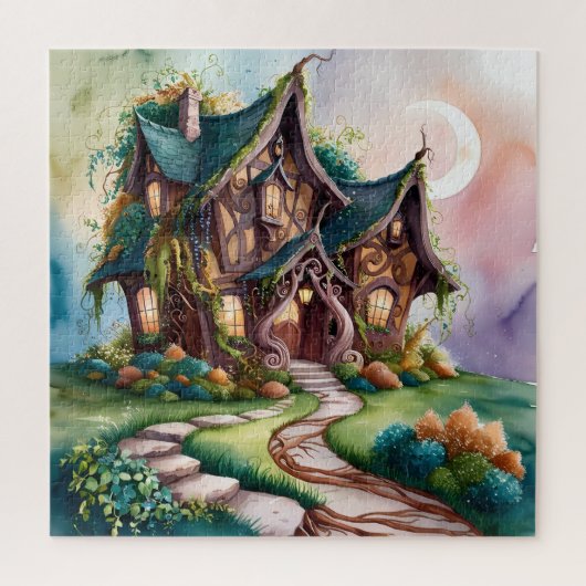 Griezelig huis legpuzzel (Verticaal)