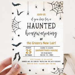 Griezelig Huis Opwarmende Halloween Feest Kaart