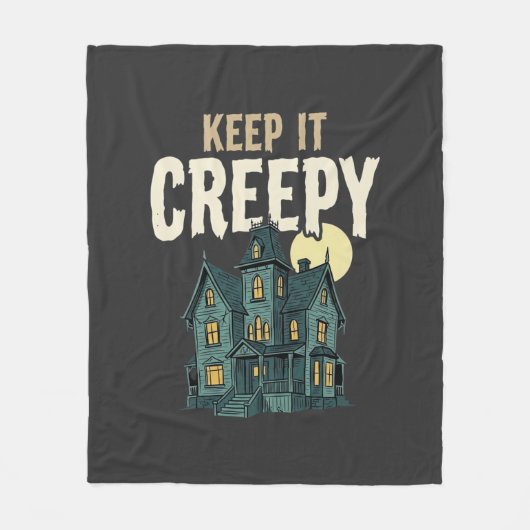 Griezelig Huis van de Angst Halloween Design_1 Fleece Deken (Voorkant)