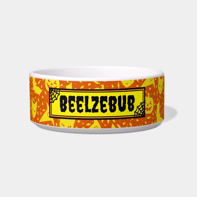 Griezelig huisdier voerbakje (Voorkant)