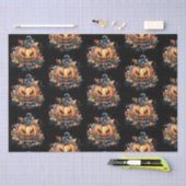 Griezelig Jack-O' lantaarnpatroon Halloween Tissuepapier (Craft)