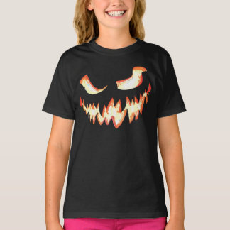 Griezelig Jack o Lantern Gezicht Halloween Pompoen T-shirt