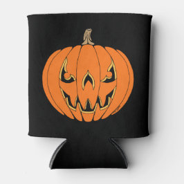Griezelig Jack-o'-Lantern Halloween-ontwerp Blikjeskoeler