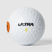 Griezelig Jack-o'-Lantern Halloween-ontwerp Golfballen (Logo)
