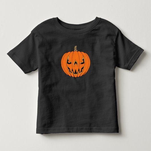 Griezelig Jack-o'-Lantern Halloween-ontwerp Kinder Shirts (Voorkant)