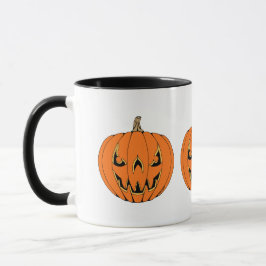Griezelig Jack-o'-Lantern Halloween-ontwerp Mok