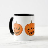 Griezelig Jack-o'-Lantern Halloween-ontwerp Mok (Voorkant links)