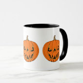 Griezelig Jack-o'-Lantern Halloween-ontwerp Mok (Voorkant rechts)