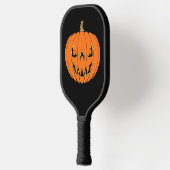 Griezelig Jack-o'-Lantern Halloween-ontwerp Pickleball Paddle (Links)