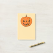 Griezelig Jack-o'-Lantern Halloween-ontwerp Post-it® Notes (Op bureau)