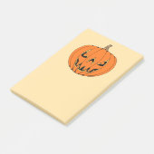 Griezelig Jack-o'-Lantern Halloween-ontwerp Post-it® Notes (Schuin)
