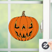 Griezelig Jack-o'-Lantern Halloween-ontwerp Raamsticker (Huis)