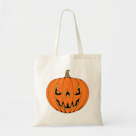 Griezelig Jack-o'-Lantern Halloween-ontwerp Tote Bag