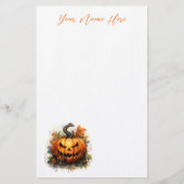 Griezelig Jack-O-Lantern Stationery Briefpapier (Voorkant)