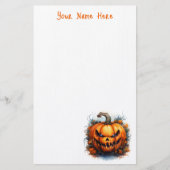 Griezelig Jack-O-Lantern Stationery Briefpapier (Voorkant)