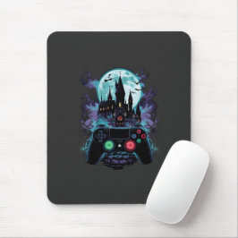 Griezelig Kasteel Horror Gamer Design Muismat
