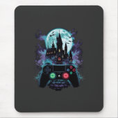 Griezelig Kasteel Horror Gamer Design Muismat (Voorkant)