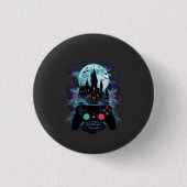 Griezelig Kasteel Horror Gamer Design Ronde Button 3,2 Cm (Voorkant)