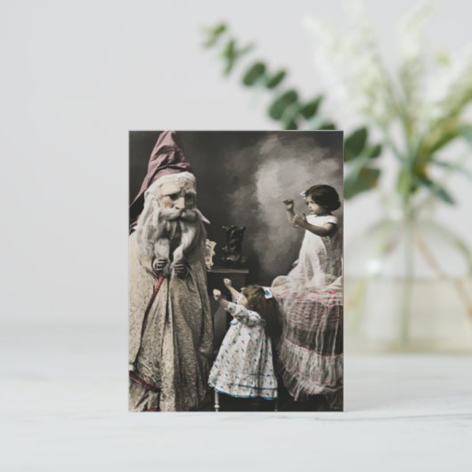  griezelig kerst Briefkaart (Staand voorkant)