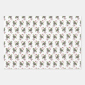 Griezelig Kerst Candy Cane Schedel Wrapping Papier Inpakpapier Vel (Voorkant)