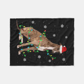 griezelig kerstfeest licht schattig fleece deken (Voorkant (Horizontaal))