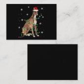 griezelig kerstfeest licht schattig informatiekaartje (Voorkant / Achterkant)