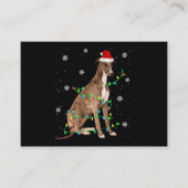 griezelig kerstfeest licht schattig informatiekaartje (Voorkant)