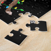 griezelig kerstfeest licht schattig legpuzzel (Zijkant)