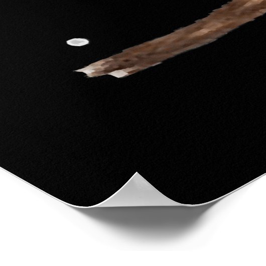 griezelig kerstfeest licht schattig poster (Hoek)