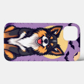 Griezelig Knuffig Hondje Magie 🎃🐾 Whimsical Hall Case-Mate iPhone Case (Achterkant (horizontaal))