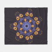 Griezelig Knuffig Mandala Monster Kunst Halloween Fleece Deken (Voorkant (Horizontaal))