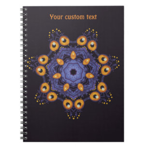 Griezelig Knuffig Mandala Monster Kunst Halloween Notitieboek