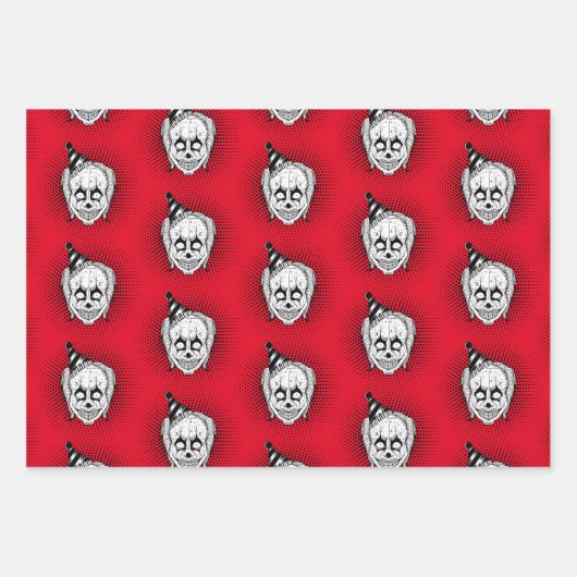 griezelig kwaad clown horror inpakpapier (Voorkant 3)