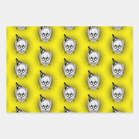 griezelig kwaad clown horror inpakpapier (Voorkant)