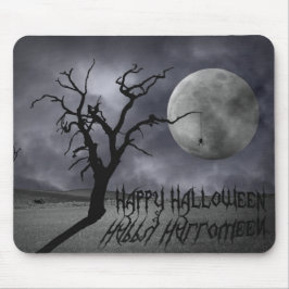 Griezelig landschap Halloween Muismat