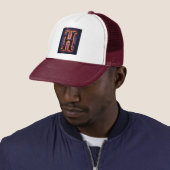 Griezelig Letter H Heren T-shirt Trucker Pet (In situ)