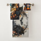 Griezelig leuk Halloween badhanddoekenset Bad Handdoek (Insitu)