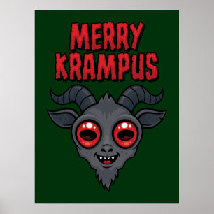Griezelig Lieve Vrolijke Krampus Poster