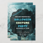 Griezelig maar mooi kerkhof Halloween Kaart (Voorkant / Achterkant)