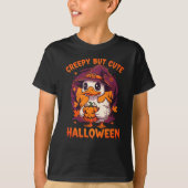 Griezelig maar Schattige Halloween T-shirt (Voorkant)