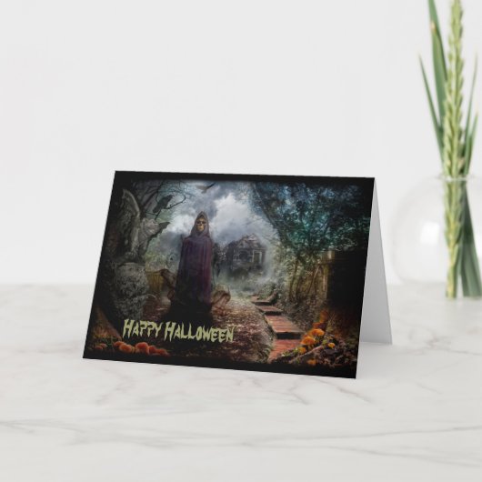 Griezelig Macaber Spookhuis en zijn Eigenaar van Kaart (Voorkant)