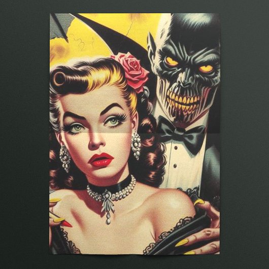  griezelig meisje tissuepapier