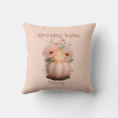 Griezelig Meisjes Pompoen Kussen (Achterkant)