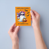 Griezelig Meisjesachtig Spook Halloween  Flyer (Hand)