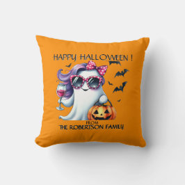 Griezelig Meisjesachtig Spook Halloween Kussen